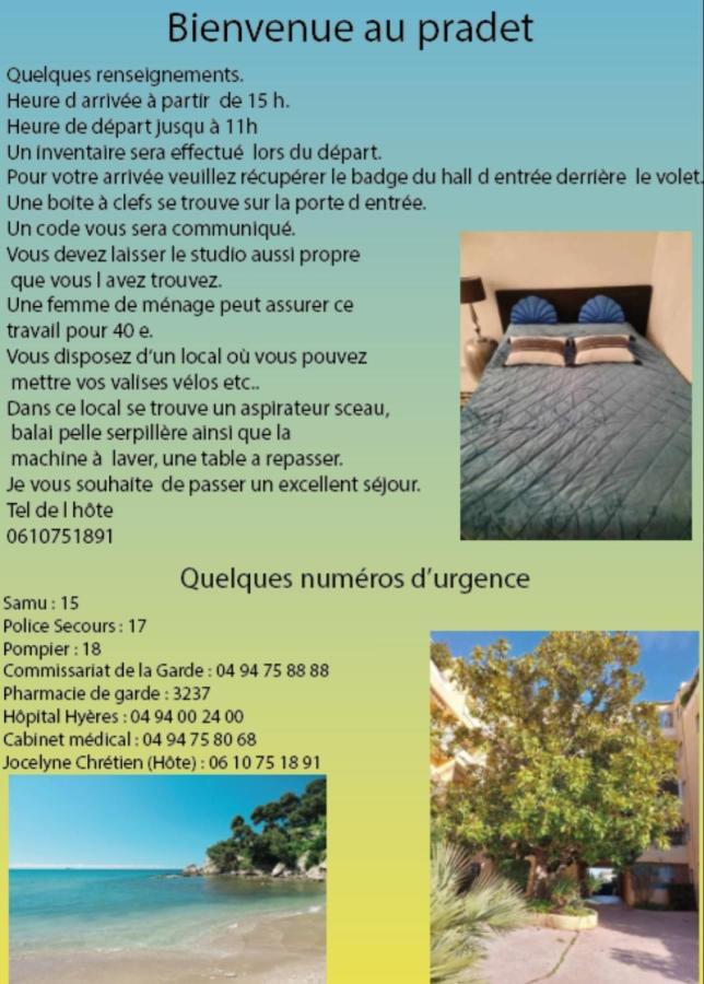 Les Roches Bleues Apartamento Le Pradet Exterior foto